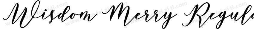 Wisdom Merry Regular字体转换